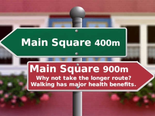 “The Long Way Round” – Using Informational Nudges to Promote Exercise Through&nbsp;Walking